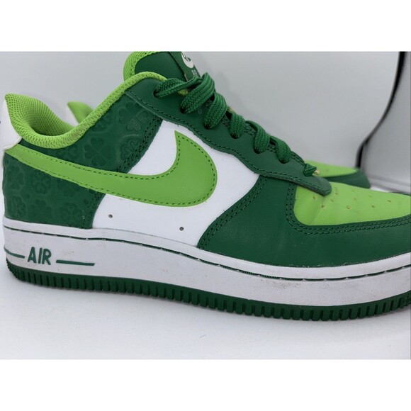Nike Air Force 1 Low St. Patrick’s Day 2020 Size 5 Authentic Green VNDS - Picture 7 of 16